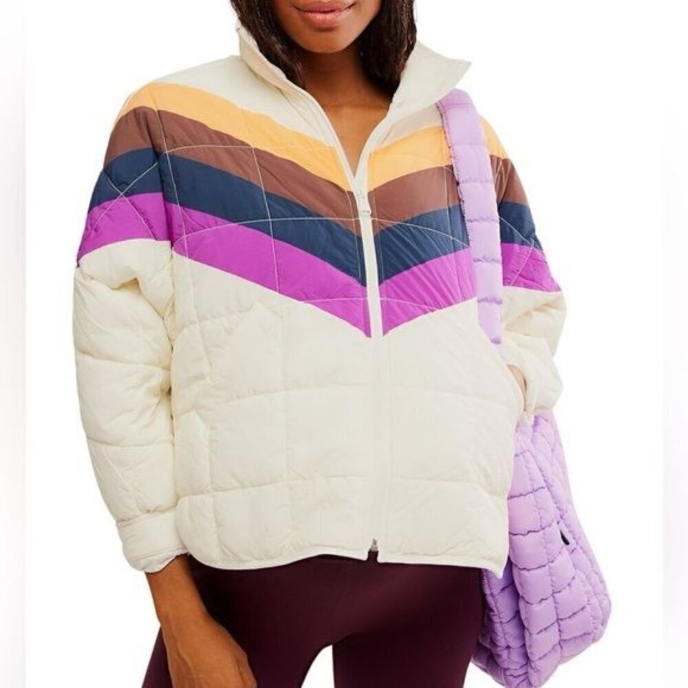 Free People Movement x HATCH Packable Puffer Jacket Small Oversized Retro - Picture 2 of 12